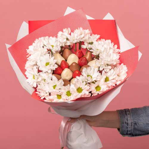 Букет из клубники "Летний"