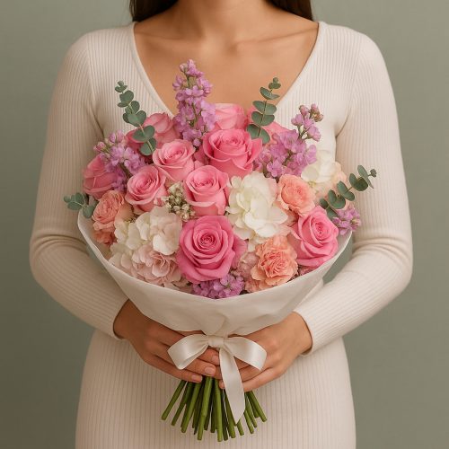 Букет «Розовый шёпот»