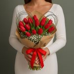 Тюльпаны в форме сердца