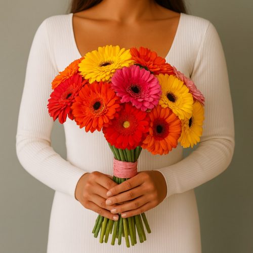 Букет из гербер «Яркая гармония»